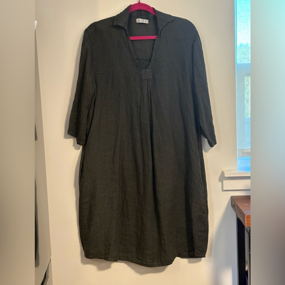 Italian Linen Boho Chic Dress
